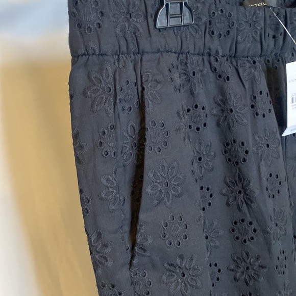 Ann Taylor NWT Black Embroidered Pants - Picture 3 of 6